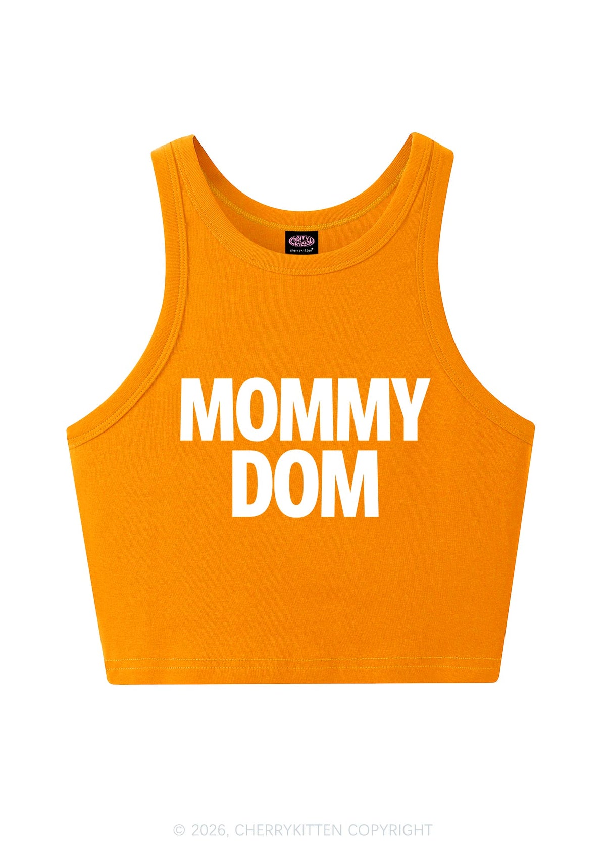 Mommy Dom Y2K Crop Tank Top Cherrykitten
