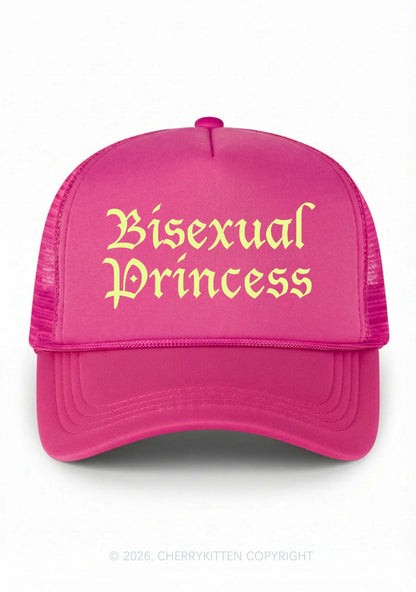 Bisexual Princess Pride Y2K Trucker Hat Cherrykitten