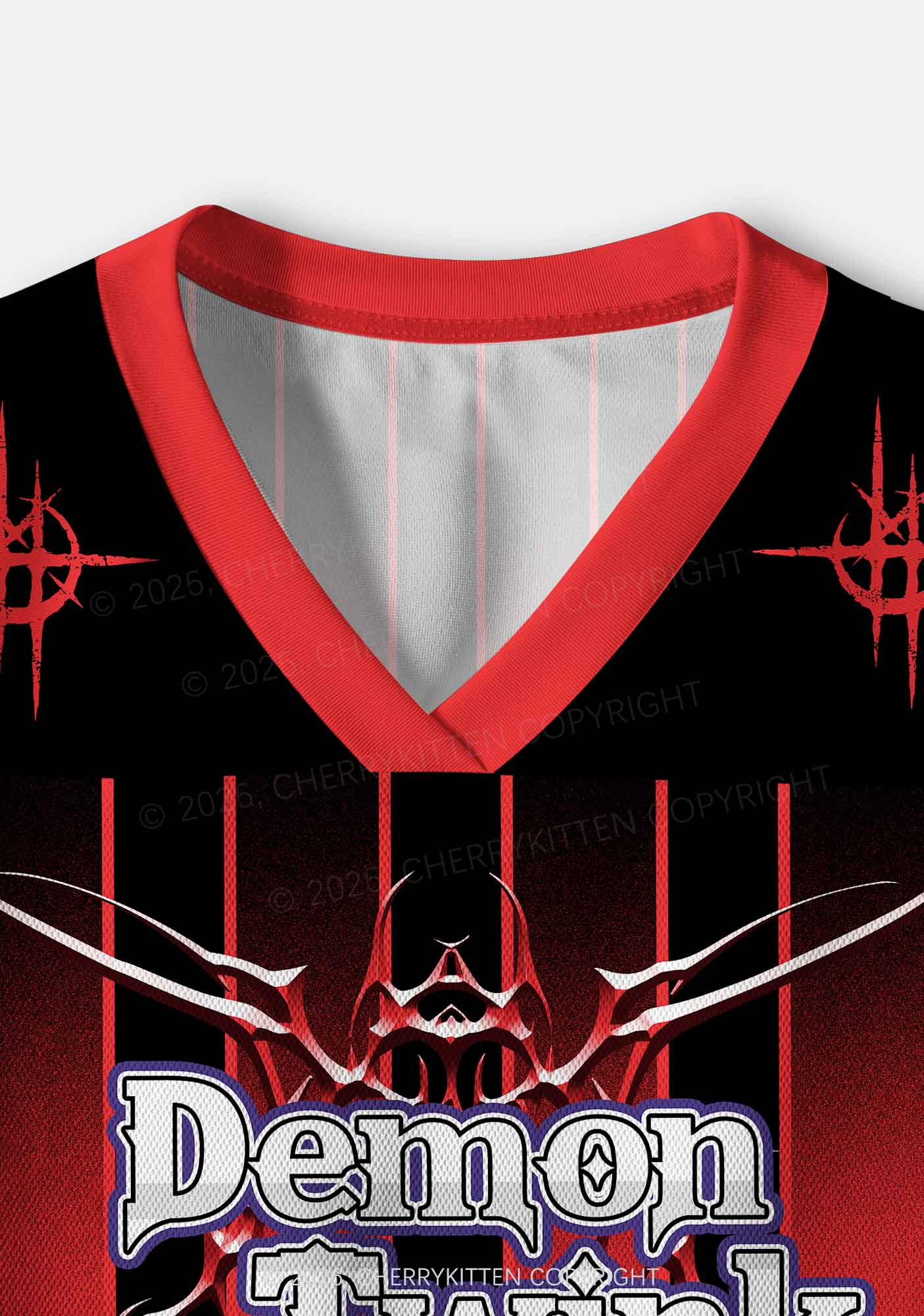 Demon Twink Pride Y2K Crop Sport Jersey Shirts Cherrykitten
