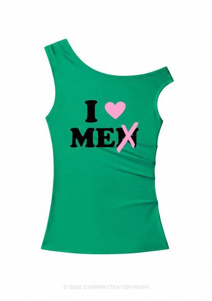 Love Me Not Men Y2K Off Shoulder Tank Top Cherrykitten