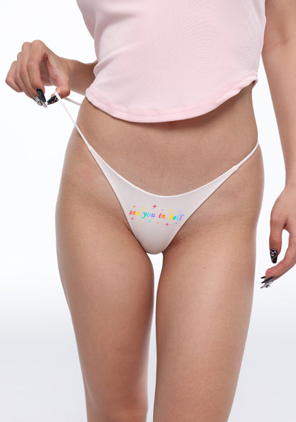 See You In Hell Pride Y2K Bikini String Thong Cherrykitten