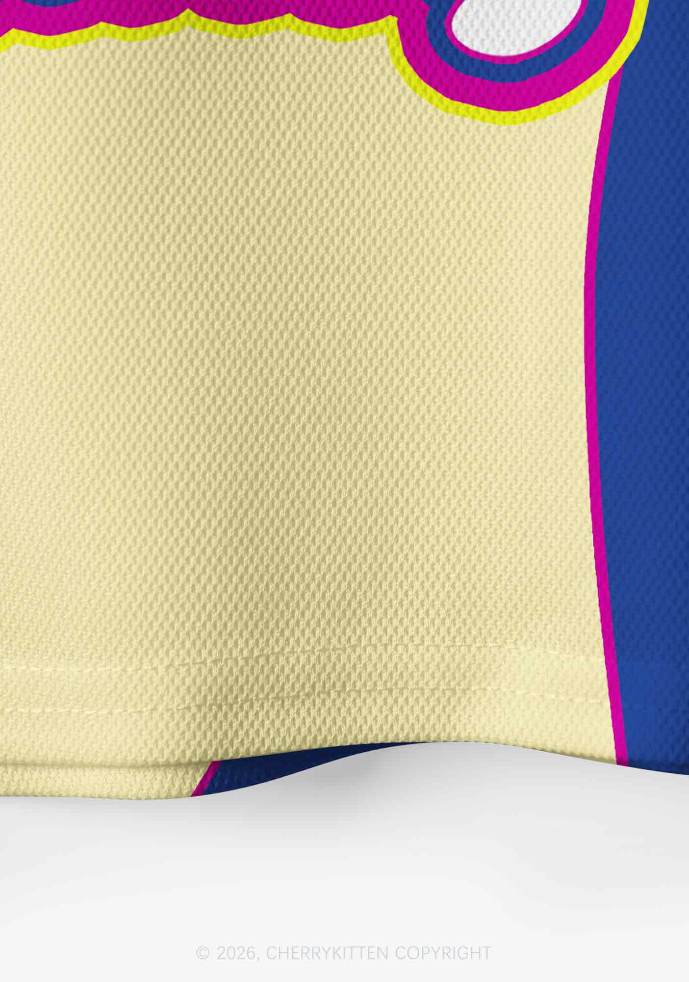 Yellow Dots Totally Cxxt Y2K Crop Sport Jersey Shirts Cherrykitten
