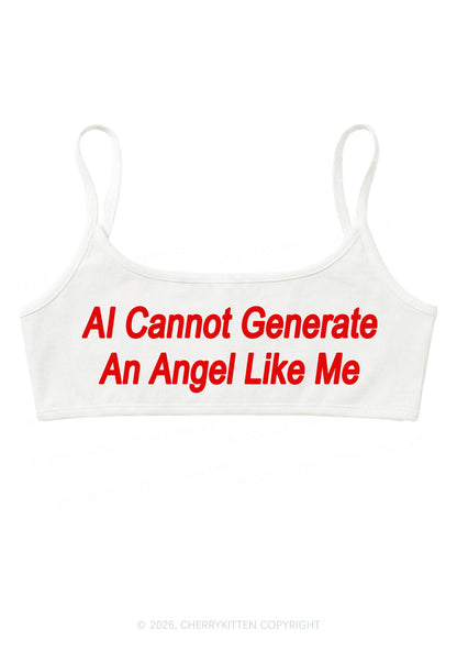 Ai Cannot Generate Angel Y2K Super Crop Cami Cherrykitten
