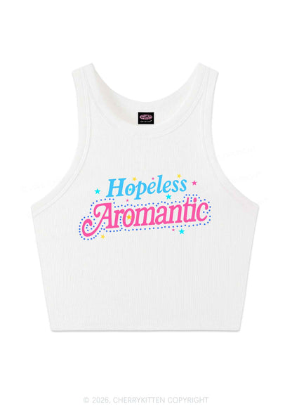 Hopeless Aromantic Pride Y2K Crop Tank Top Cherrykitten