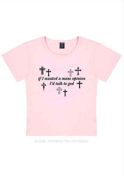 Talk To God Y2K Baby Tee Cherrykitten