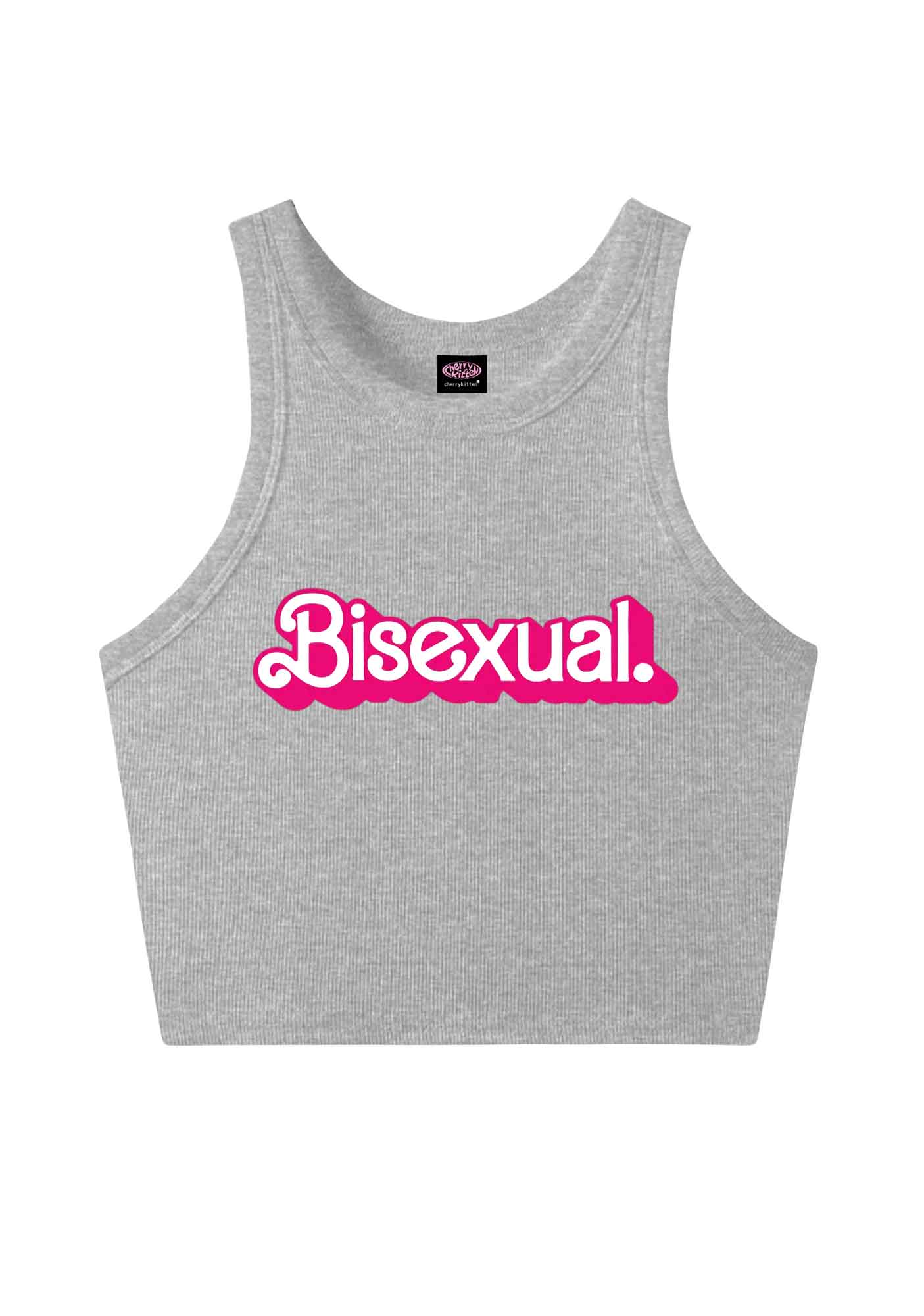 Pink Bisexual Pride Y2K Crop Tank Top Cherrykitten