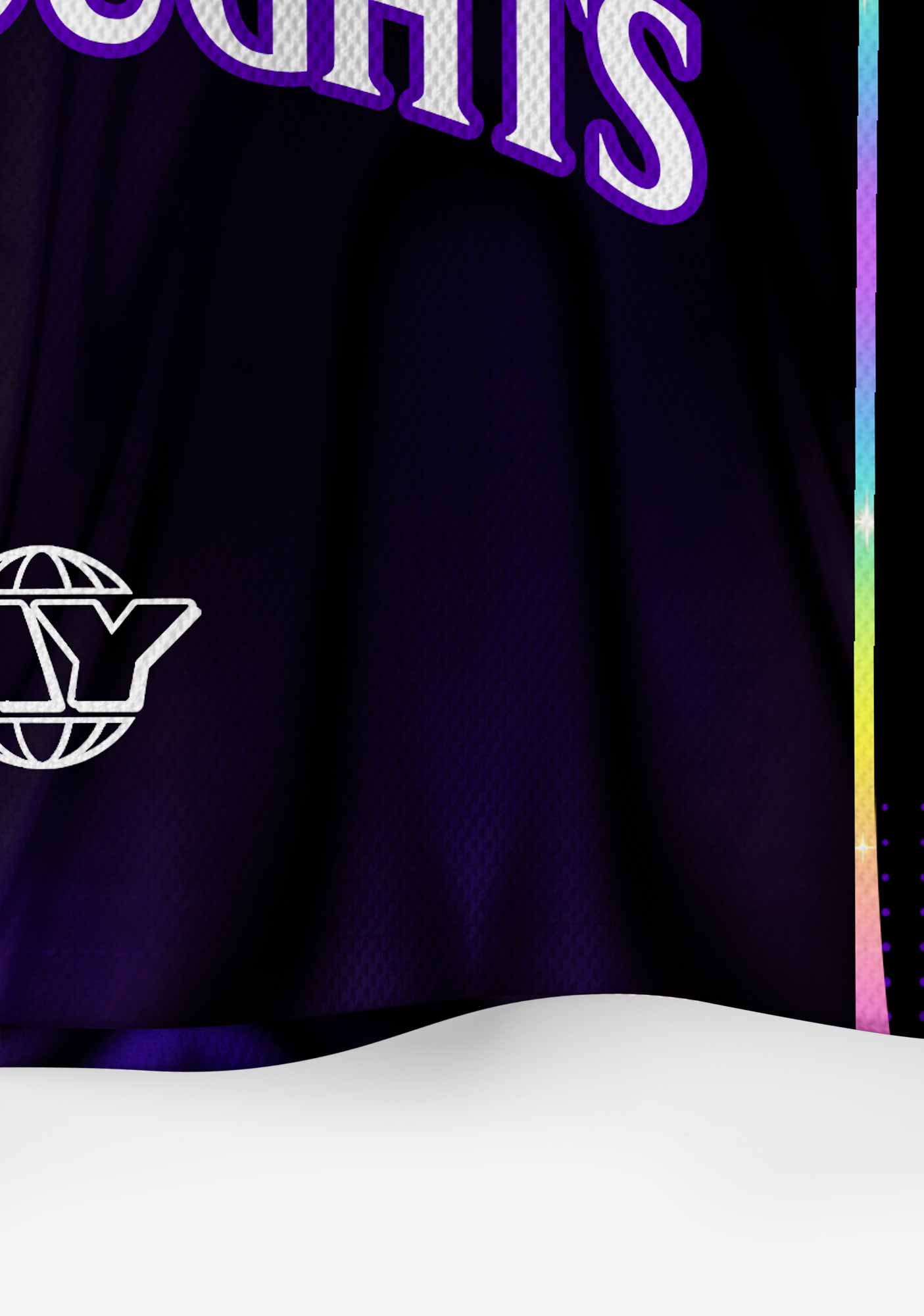 Purple Suffer From Gay Thoughts Pride Y2K Crop Sport Jersey Shirts Cherrykitten