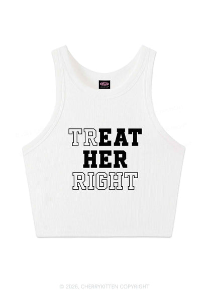 Eat Her Right Pride Y2K Crop Tank Top Cherrykitten