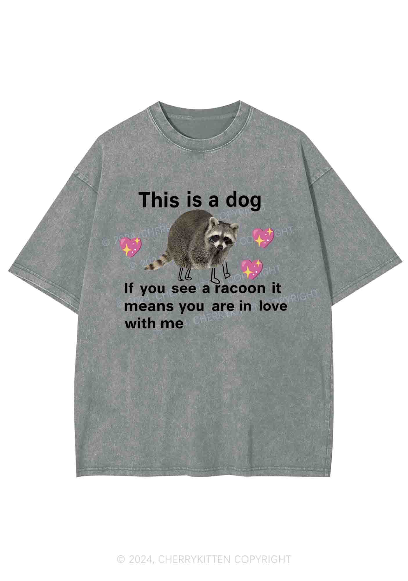 You Are In Love With Me Y2K Washed Tee Cherrykitten