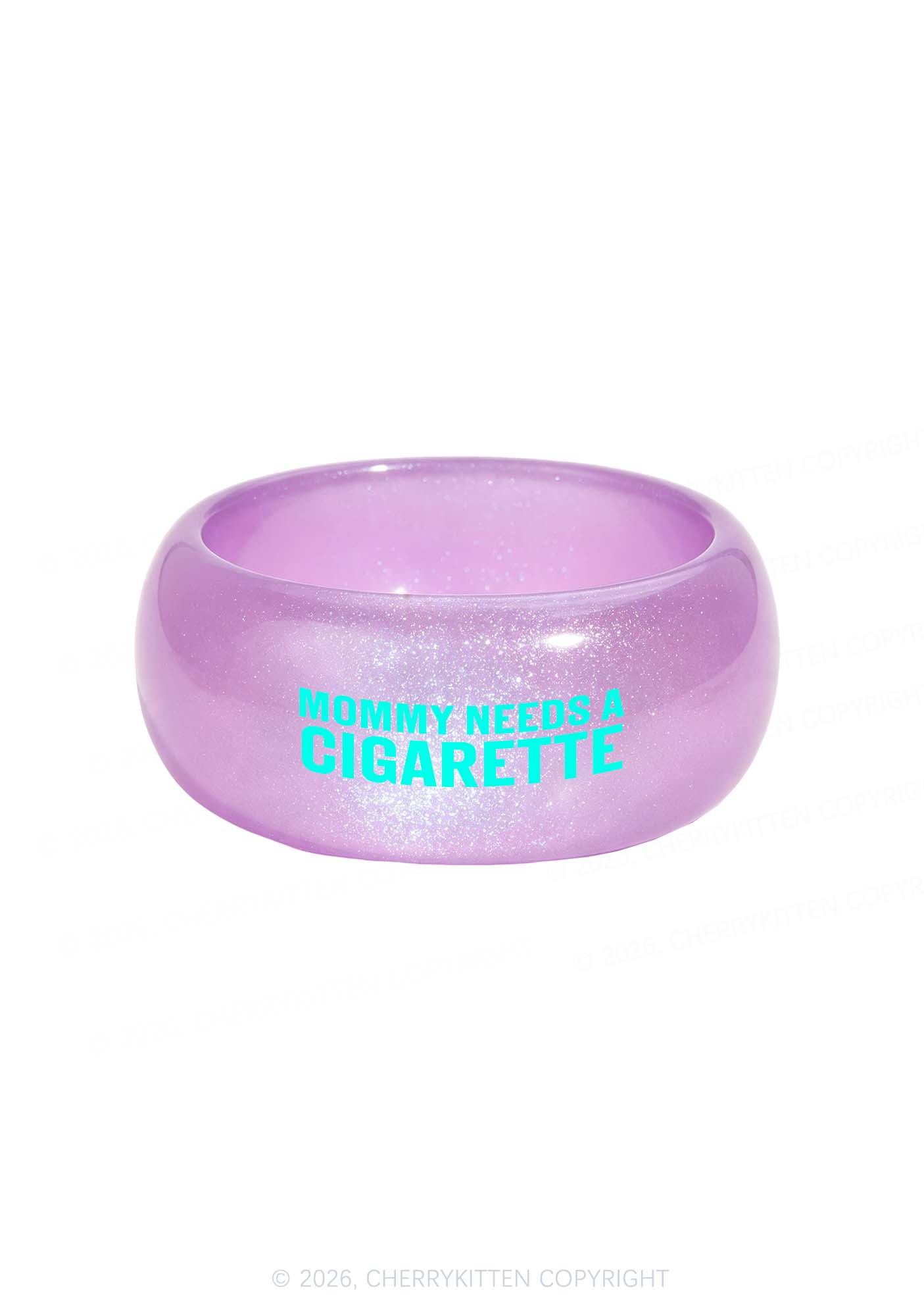 Mommy Needs A Cigarette Y2K Cuff Bangle Cherrykitten