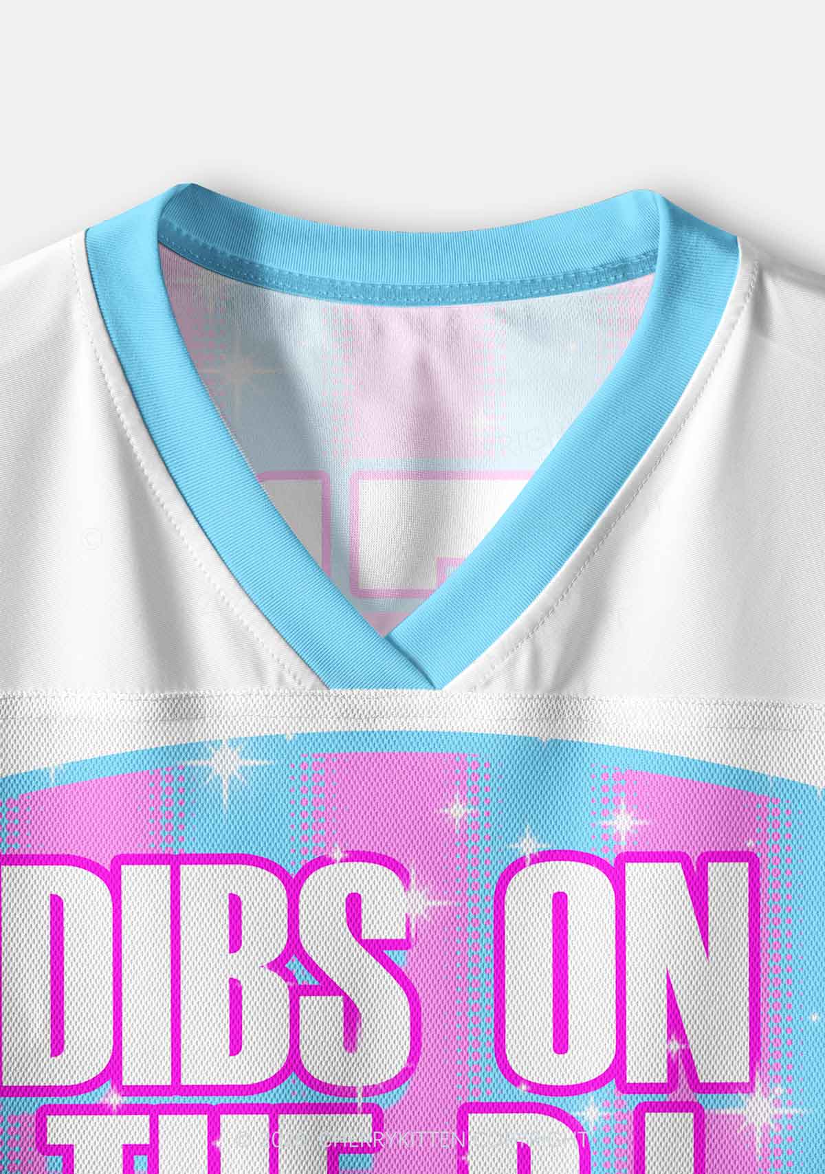 Dibs On The DJ Y2K Crop Sport Jersey Shirts Cherrykitten