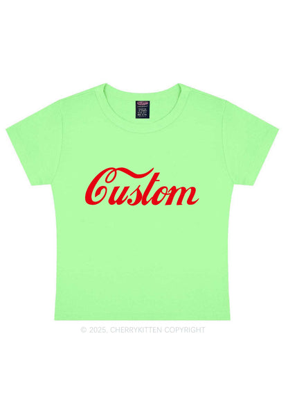 Custom Cola Y2K Baby Tee Cherrykitten