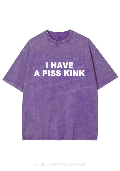 Piss Kink Y2K Shirts Washed Tee Cherrykitten