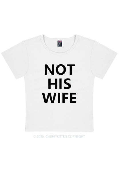 Not His Wife Y2K Baby Tee Cherrykitten