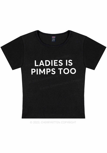 Curvy Ladies Is Pimps Y2K Baby Tee Cherrykitten