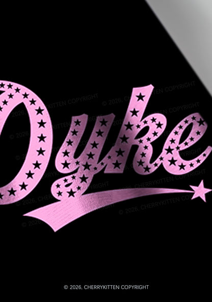 Pink Star Dyke Pride Y2K Print Headband Cherrykitten