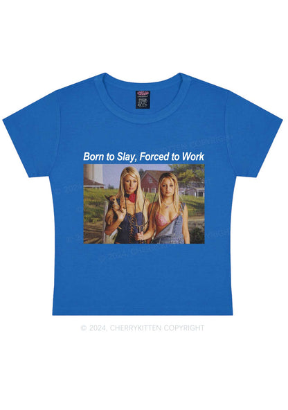 Born To Slay Y2K Baby Tee Cherrykitten