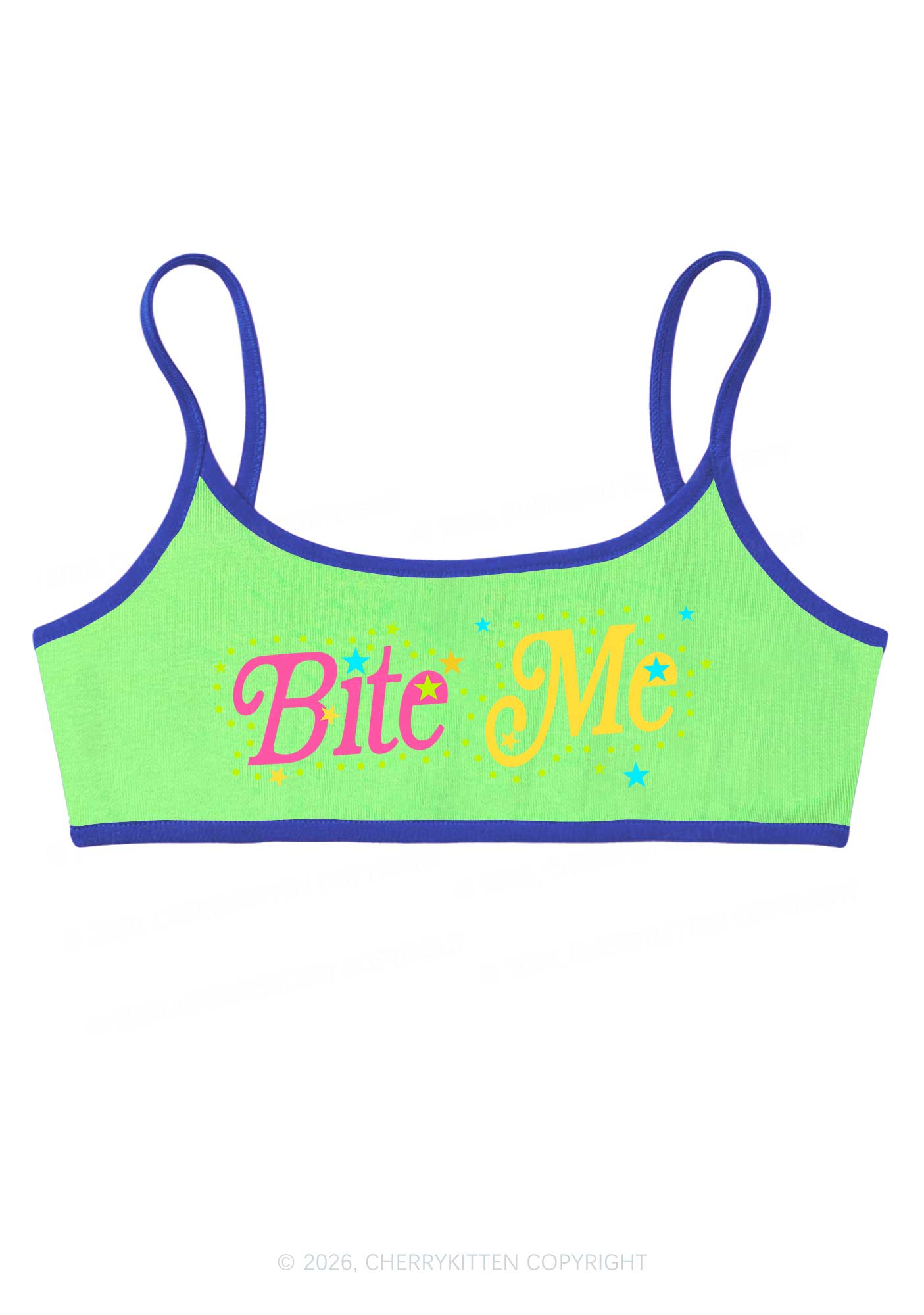 Bite Me Y2K Super Crop Cami Cherrykitten