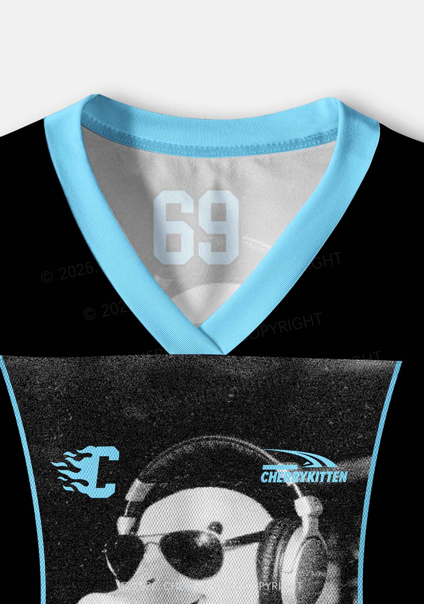 DJ Duck Y2K Crop Sport Jersey Shirts Cherrykitten