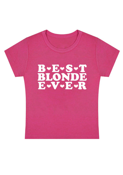 Best Blonde Ever Y2K Baby Tee