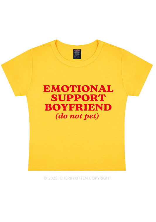 Emotional Support Boyfriend Valentine's Day Y2K Baby Tee Cherrykitten