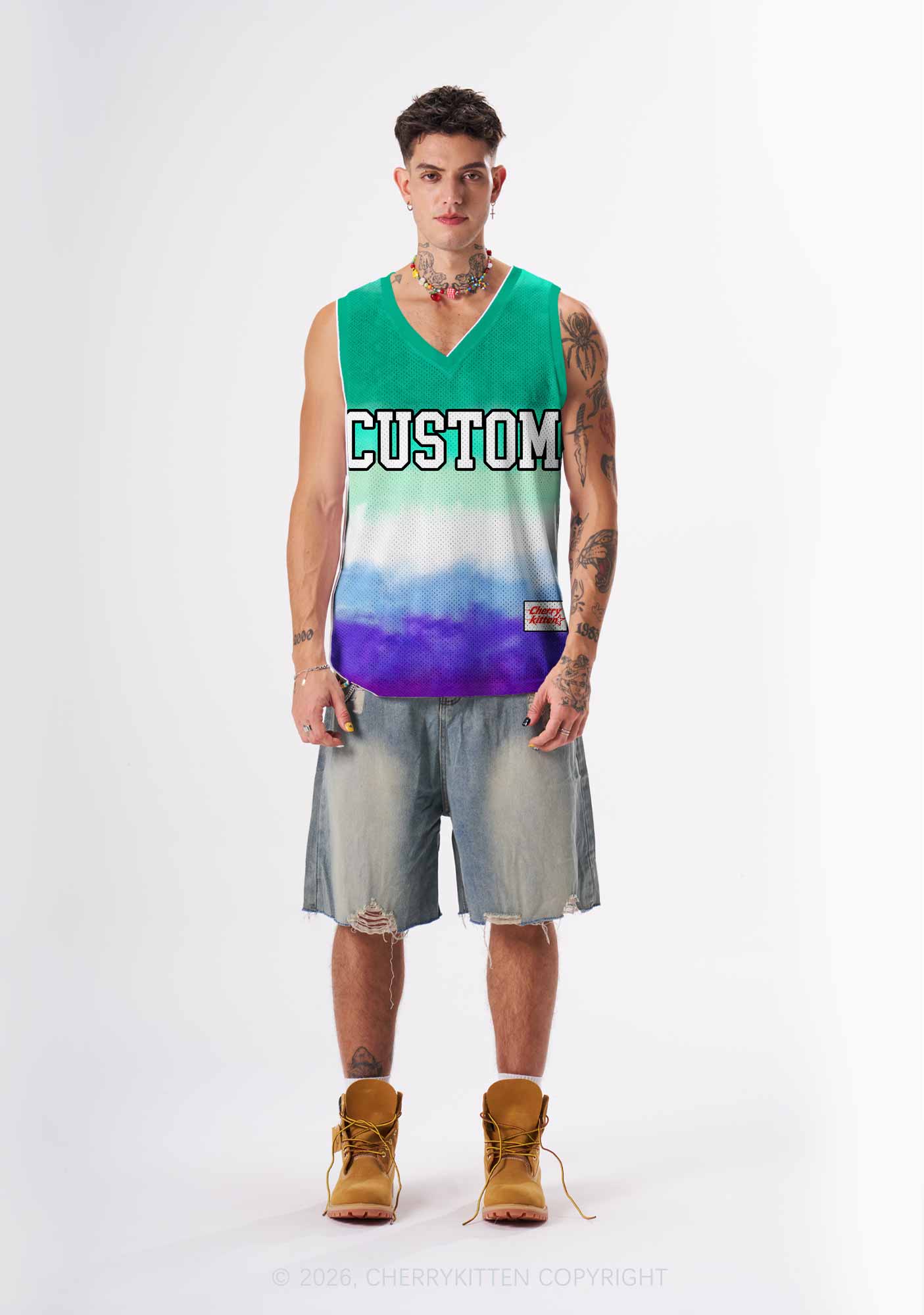 Custom Gay Flag Pride Y2K Sport Jersey Tank Cherrykitten