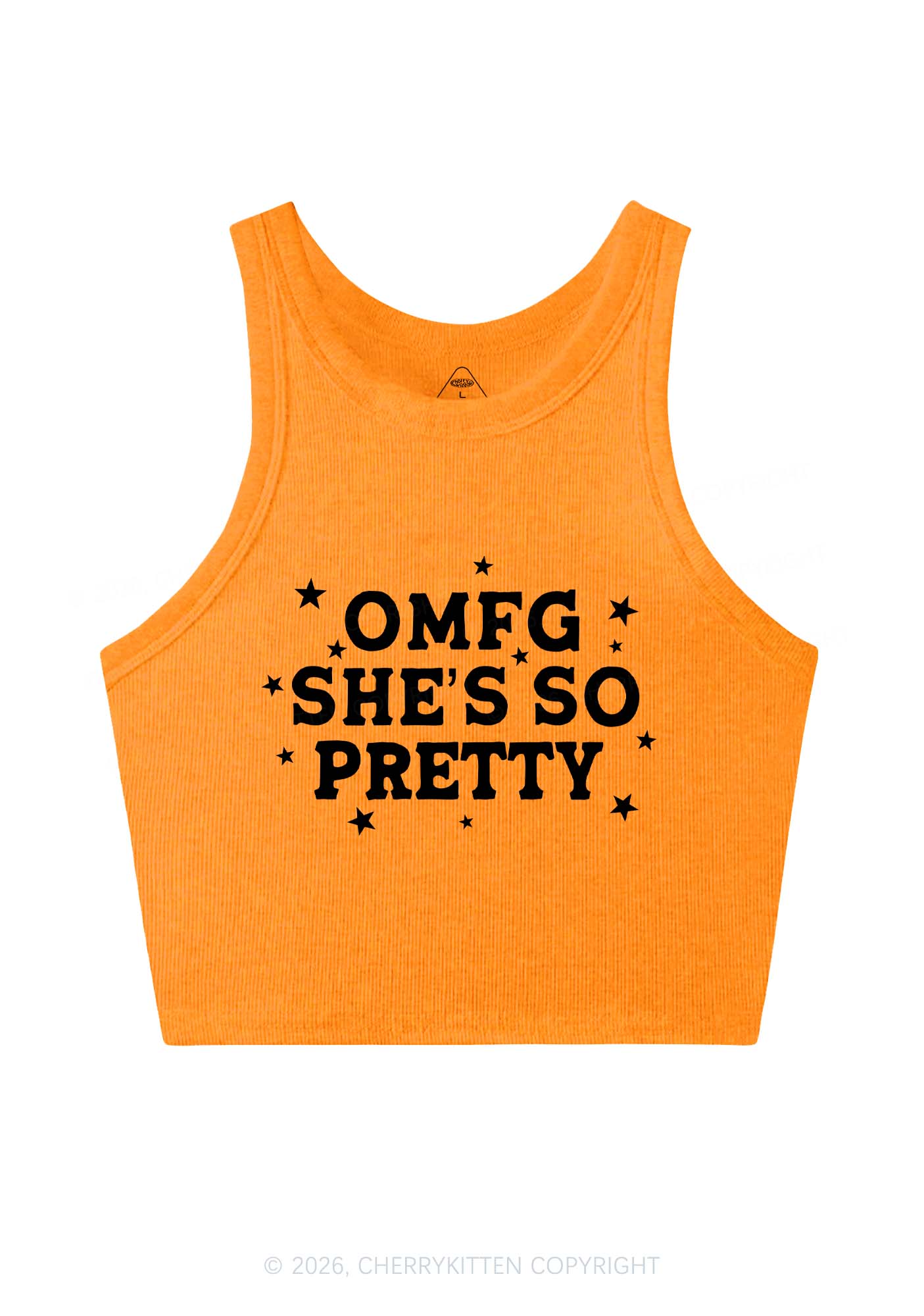 OMFG Shes So Pretty Pride Y2K Crop Tank Top Cherrykitten