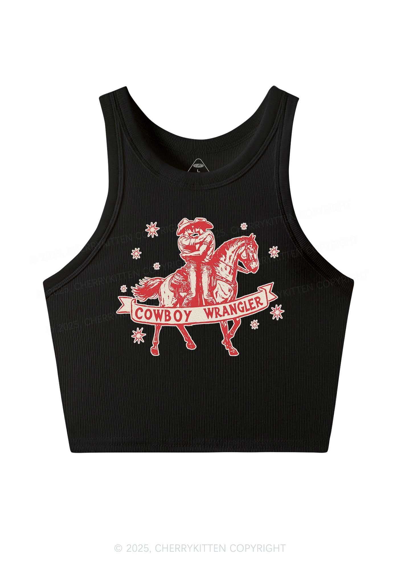 Cowboy Wrangler Pride Y2K Crop Tank Top Cherrykitten