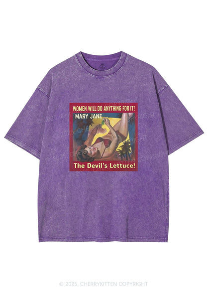 Women Will Do Anything Y2K Washed Tee Cherrykitten