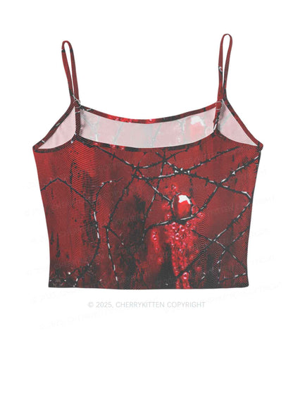 Thorned Ruby Y2K Mesh Cami Tank Cherrykitten