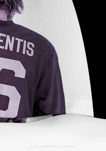 Hockey Player DL Y2K Crop Sport Jersey Shirts Cherrykitten