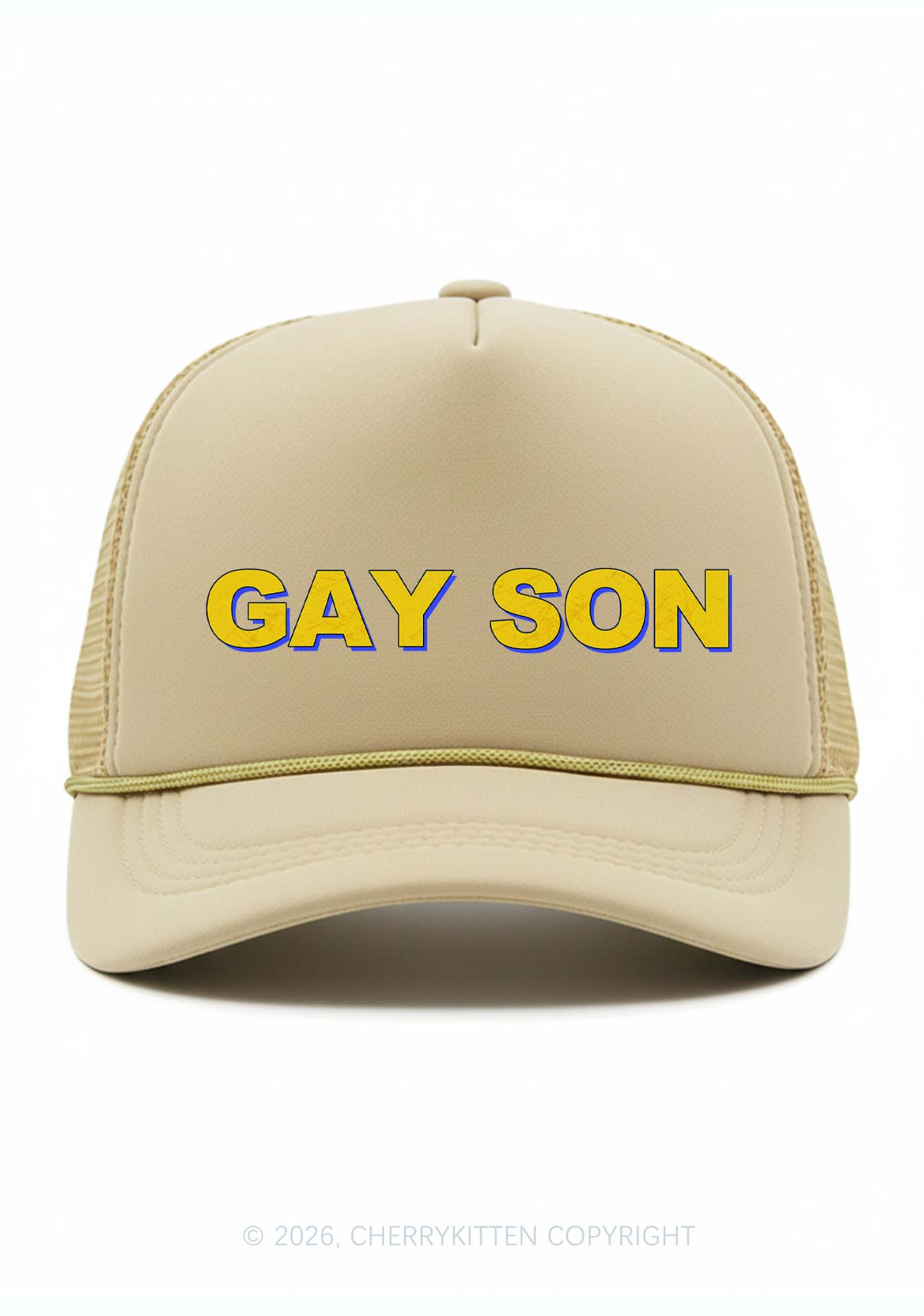 Gay Son Pride Y2K Trucker Hat Cherrykitten