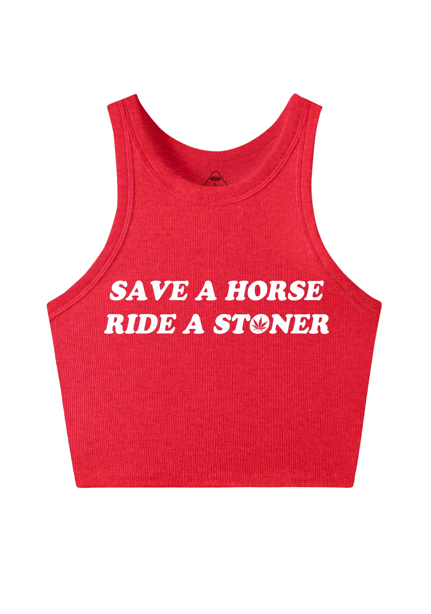 Save Horse Ride Stoner Y2K Crop Tank Top Cherrykitten