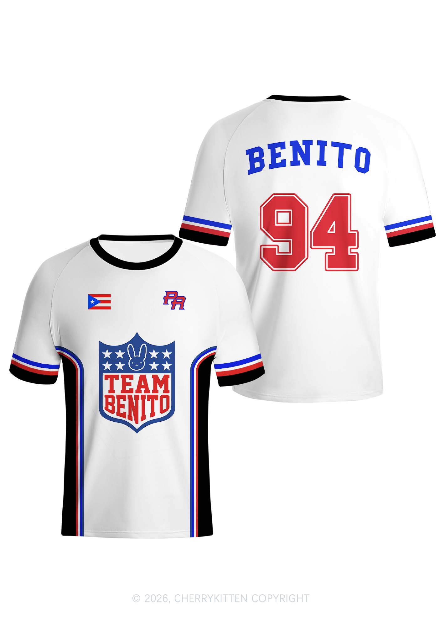 Team Bunny Y2K Football Jersey Shirts Cherrykitten