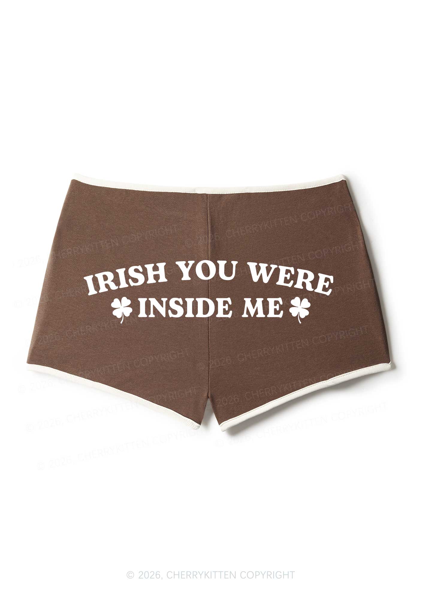 Irish Inside Me St Patricks Y2K Booty Shorts Cherrykitten