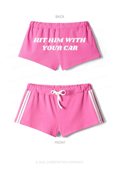 Hit Him Y2K Drawstring Mini Shorts Cherrykitten