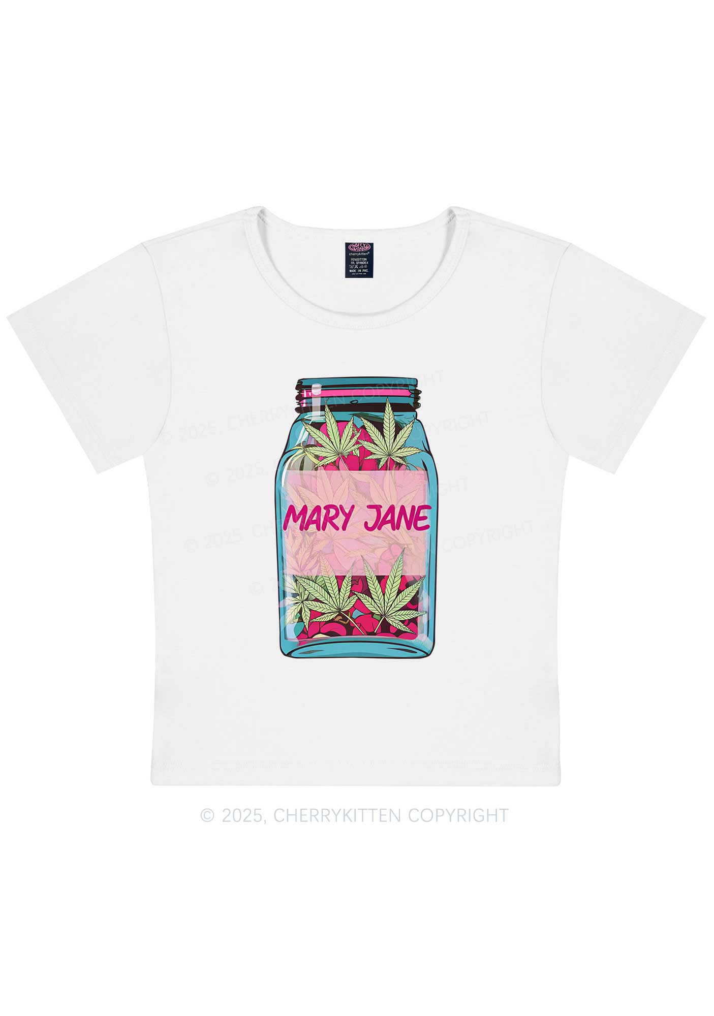 Wxxd Jar Y2K Baby Tee Cherrykitten