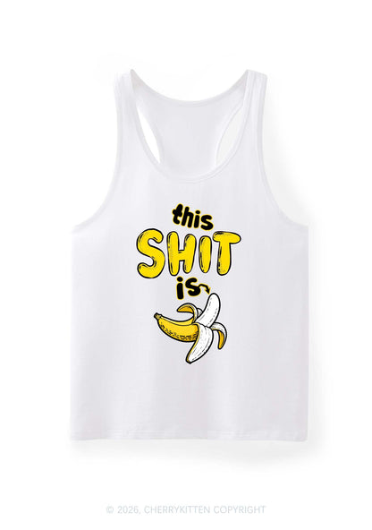 This Shxt Is Banana Y2K Men Racerback Tank Top Cherrykitten