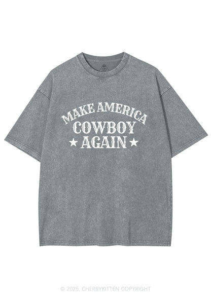 Cowboy Again Y2K Shirts Washed Tee Cherrykitten