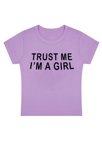Curvy Trust Me I'm A Girl Baby Tee