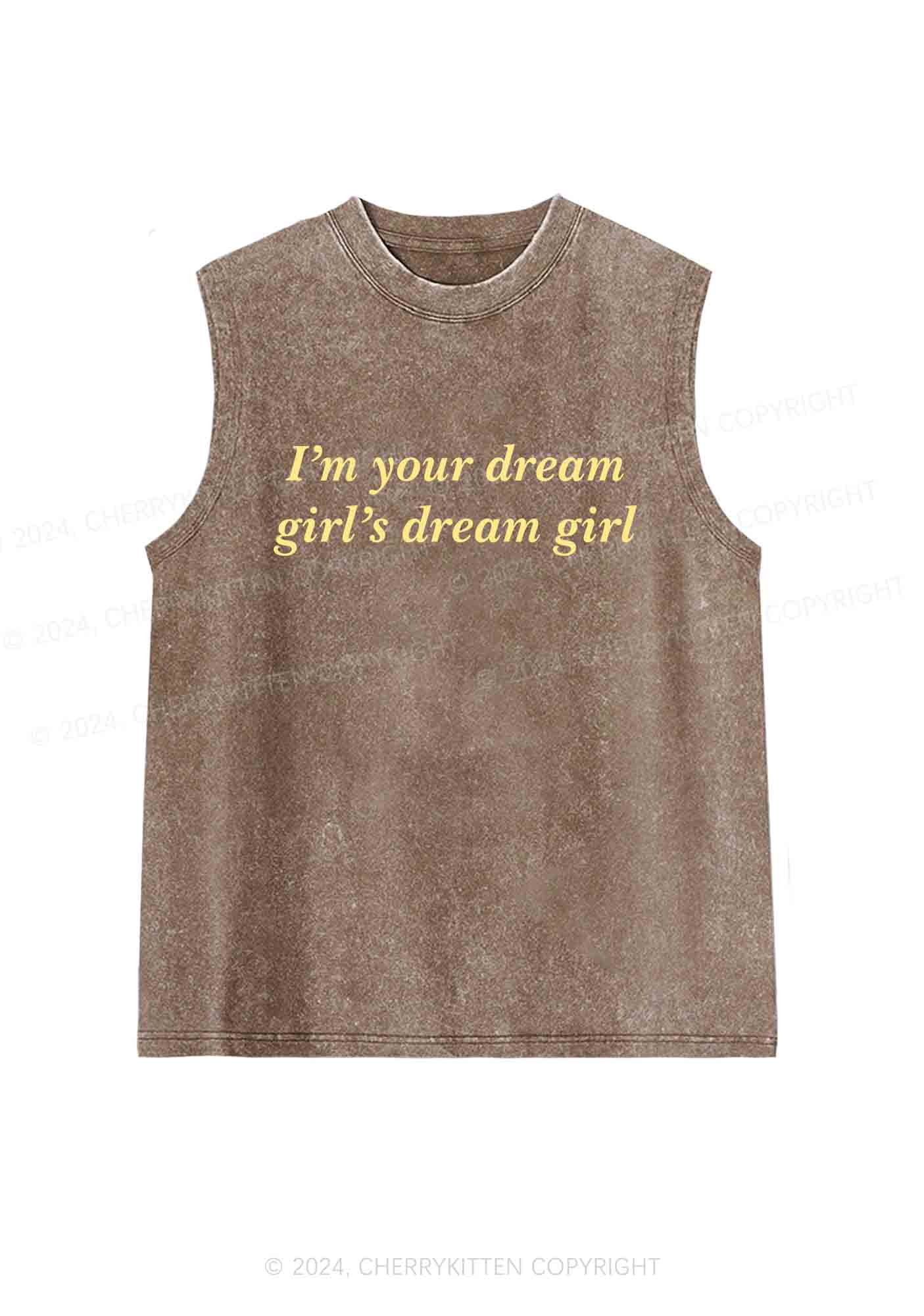 Dream Girl Y2K Washed Tank Cherrykitten