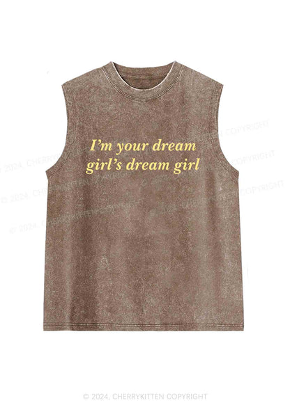 Dream Girl Y2K Washed Tank Cherrykitten
