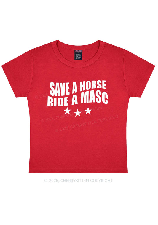 Ride A Masc Pride Y2K Baby Tee Cherrykitten
