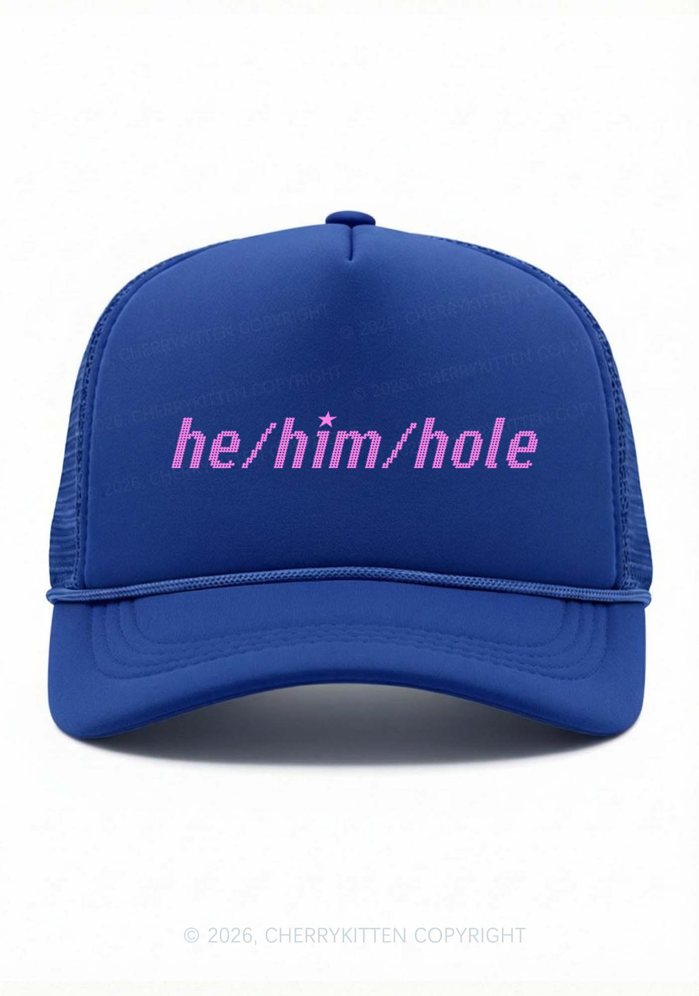 He Him Hole Pride Y2K Trucker Hat Cherrykitten