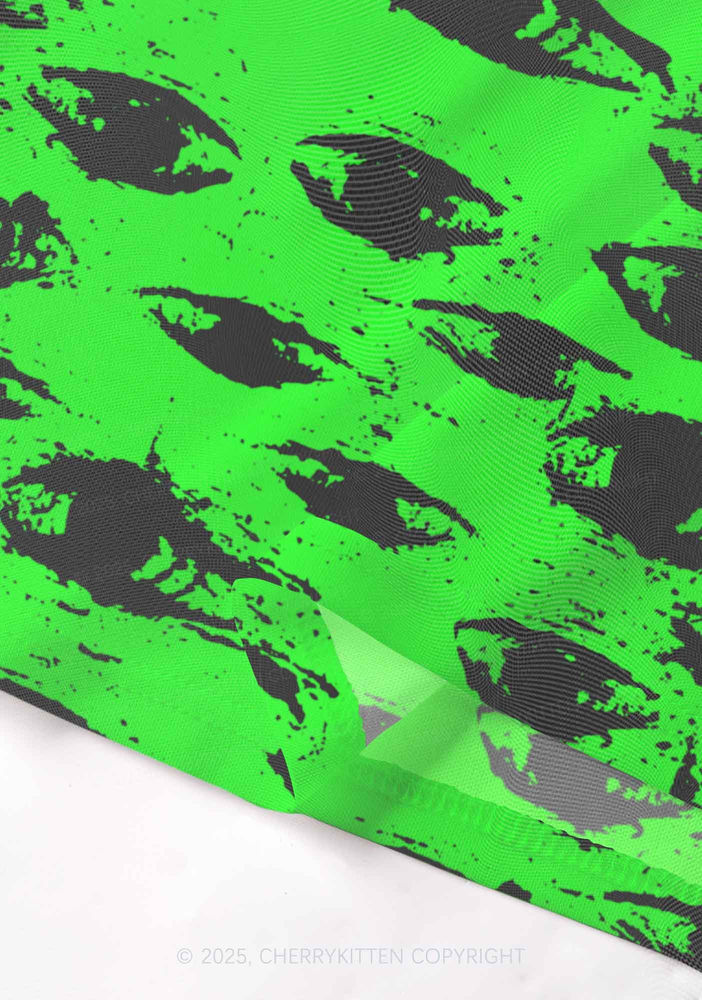 Eyes On Bright Green Y2K Mesh Cami Tank Cherrykitten