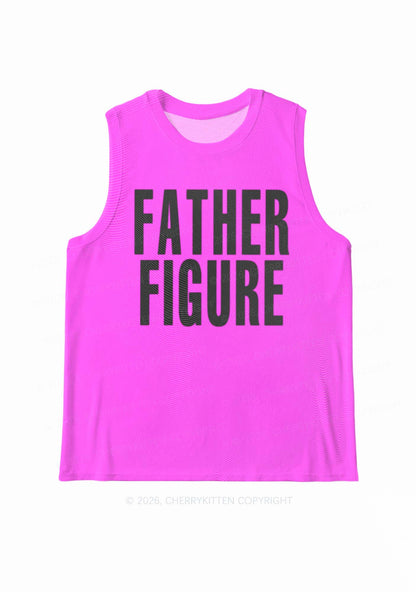 Hot Pink Father Figure Y2K Mesh Muscle Tank Cherrykitten