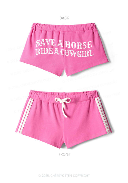Save A Horse Ride A Cowgirl Y2K Drawstring Mini Shorts Cherrykitten