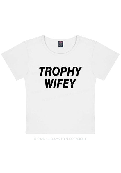 Trophy Wifey Y2K Baby Tee Cherrykitten
