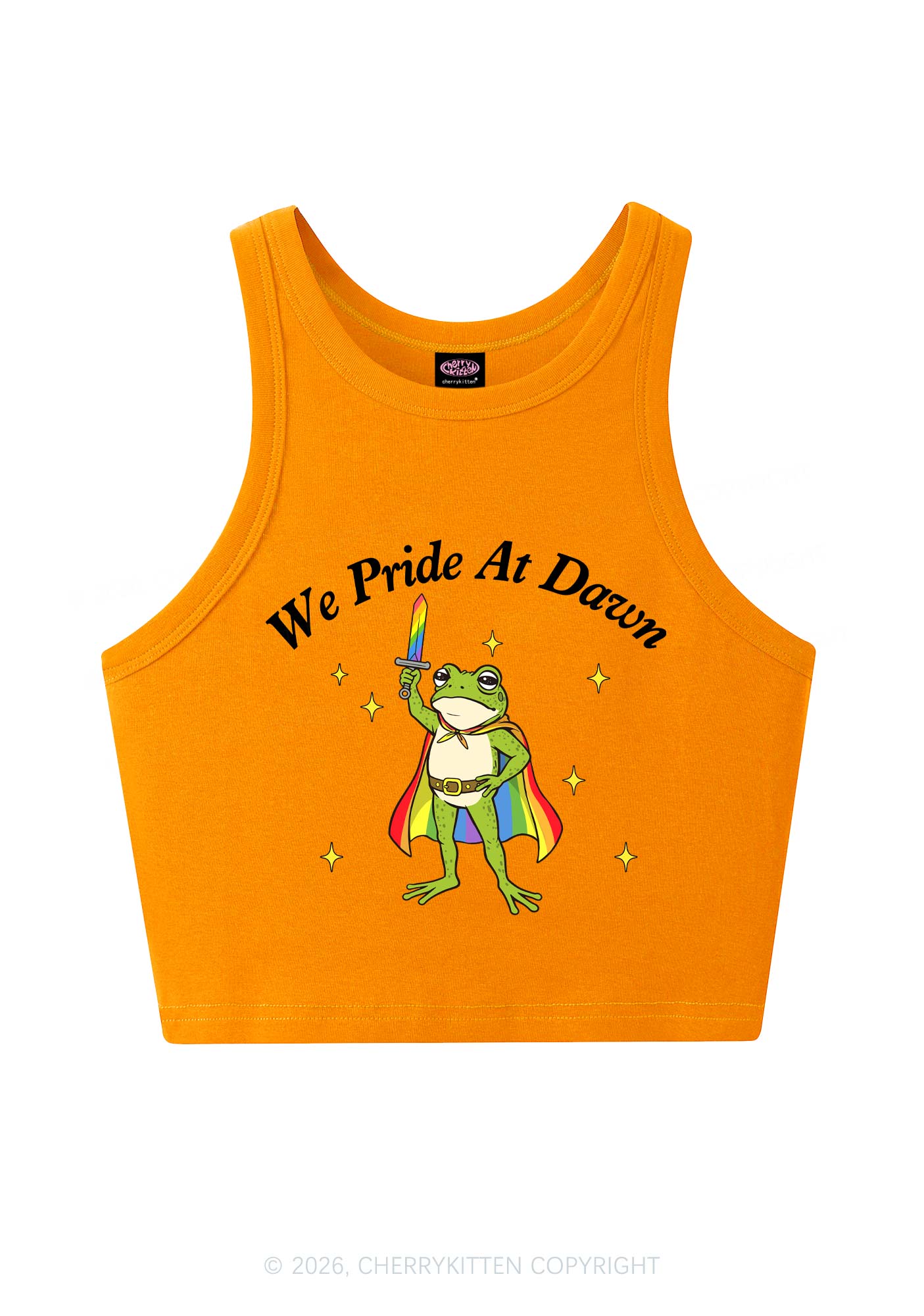 We Pride At Dawn Y2K Crop Tank Top Cherrykitten