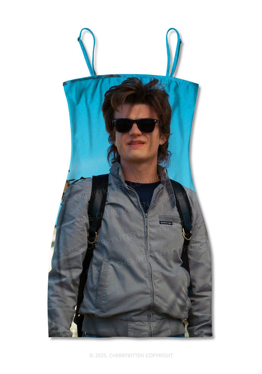 Jacket Daddy SH Y2K Print Slip Dress Cherrykitten